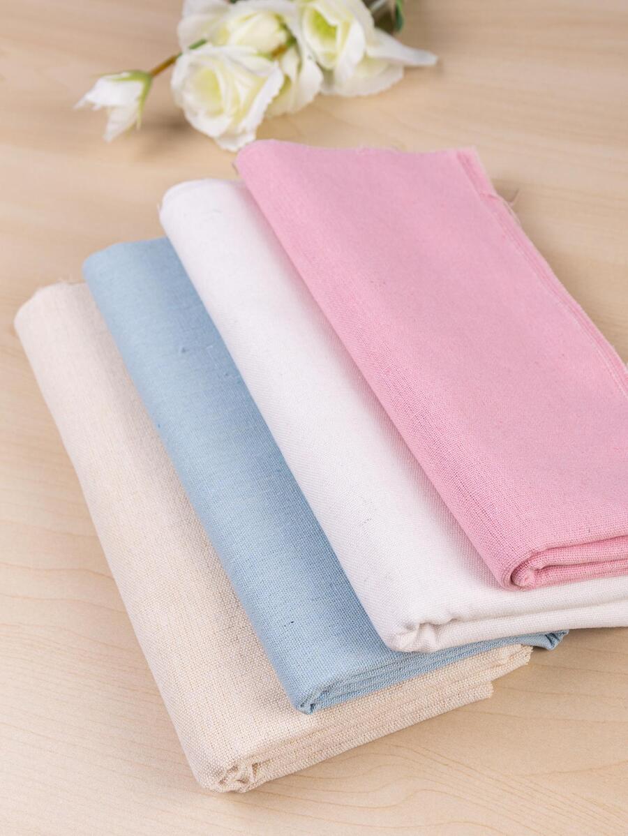 4 piezas Tela DIY liso - Multicolor - Ver 1