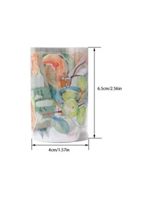 1 cuộn băng keo hoa văn, băng Washi hiện đại cho thủ công DIY, thủ công - màu xanh lá - Xem 7