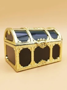 1入組復古辦公桌收納盒 - 金色 - 查看 3