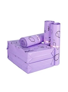 50pcs Cartoon Graphic Bubble Mailer, Cartoon Plastic Waterproof Packaging Bag For Household - Purple - View 3