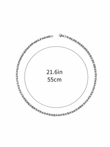 1入組簡約時尚鏈項鍊男士日常裝飾情人節禮物時尚派對造型