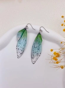 翅膀耳墜 - 彩色 - 查看 2