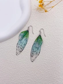 翅膀耳墜 - 彩色 - 查看 3