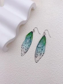 翅膀耳墜 - 彩色 - 查看 1