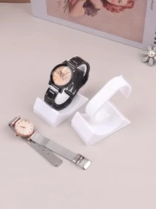 2pcs Watch Storage Rack - White - View 1