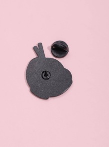 1入組可愛卡通粉色的麵條設計胸針適合女士適用於連衣裙衣服包配件