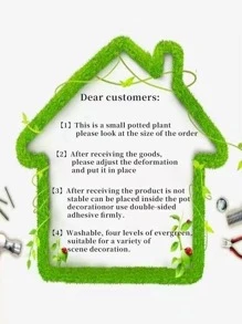 1pc Artificial Potted Plant, Fake Flower Mini Tree Ball Bonsai, Home Decor Tabletop Ornament Set, Artificial Plant, Home Decor, Room Decor, Suitable For Christmas, New Year, Valentine's Day, All Seasons - White - View 12