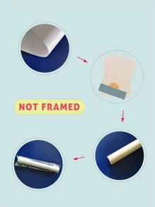 3 Cái/bộ Sợi Hóa Học Unframed Tranh, Hiện Đại Hoa Văn Hình Học Treo Tường Tranh Nghệ Thuật Cho Trang Trí Tường Nhà - Nhiều màu - Xem 4