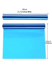 Blue Cellophane Wrap Roll, Translucent Blue Cellophane Wrapping Paper, Long Colored Cellophane Roll For Gift Basket,DIY Arts Craft Decoration And More - Royal Blue - View 8