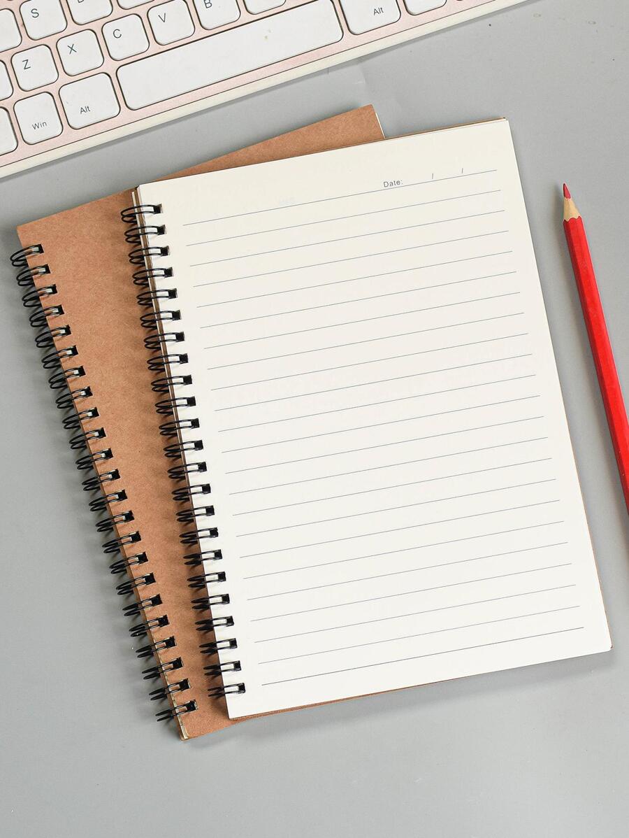 1 Máy tính xách tay màu xoắn ốc, máy tính xách tay đa năng sáng tạo cho học sinh - Màu Khaki - Xem 1