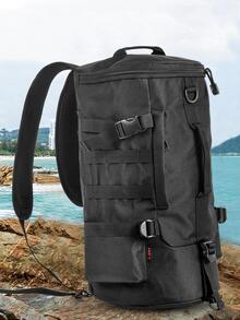 LEO Large Capacity Release Buckle Portable Fishing Bag - Black - View 7