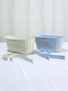 1pc Hanging Flower Basket - Multicolor - View 3