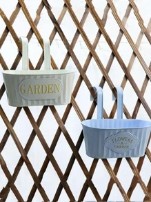 1pc Hanging Flower Basket - Multicolor - View 1