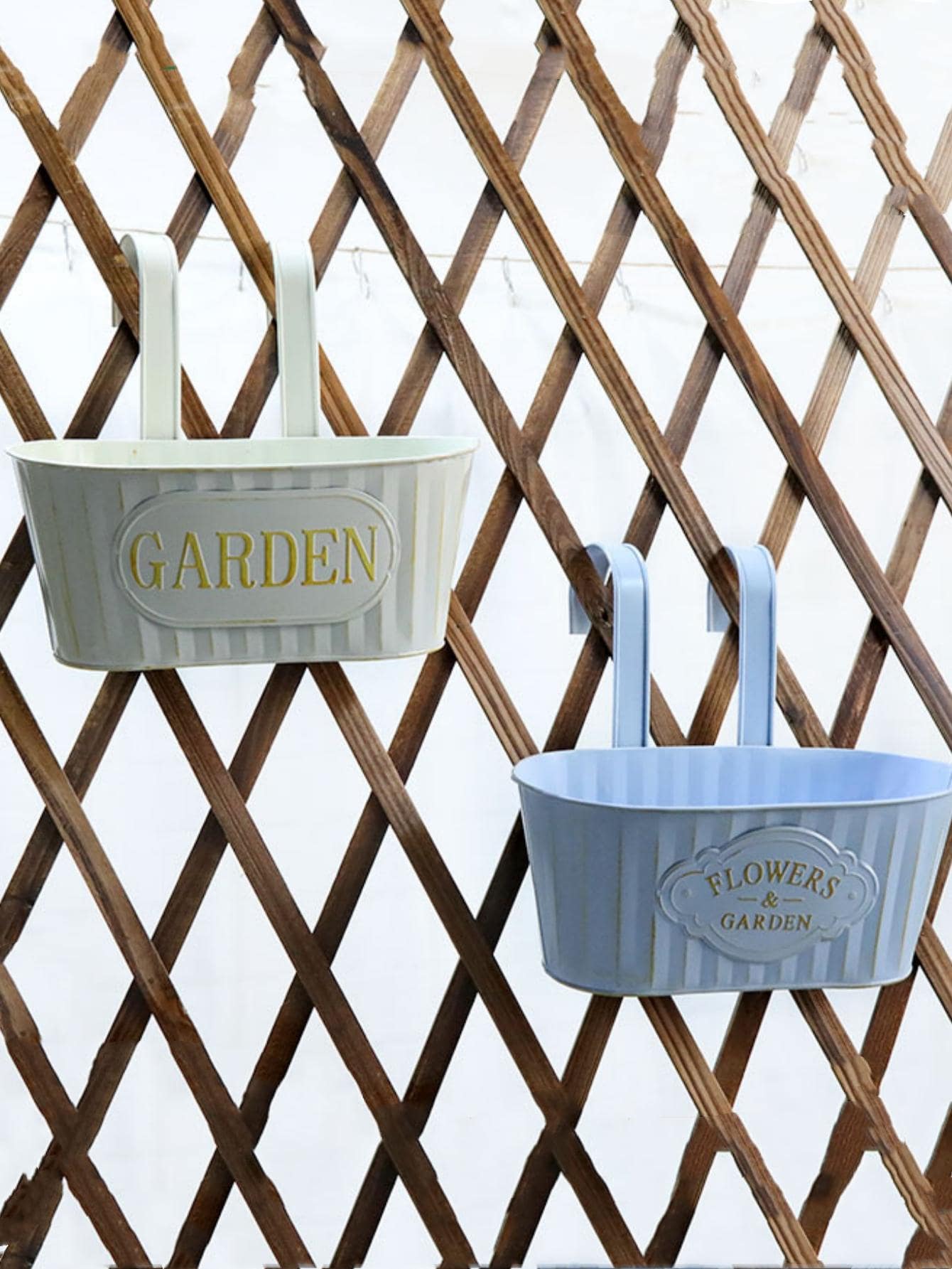 1pc Hanging Flower Basket - Multicolor - View 1