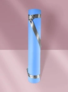 瑜伽墊攜帶肩帶可調節肩帶適用於瑜伽墊吊索普拉提鍛煉健身地墊帶 - 銀色 - 查看 1