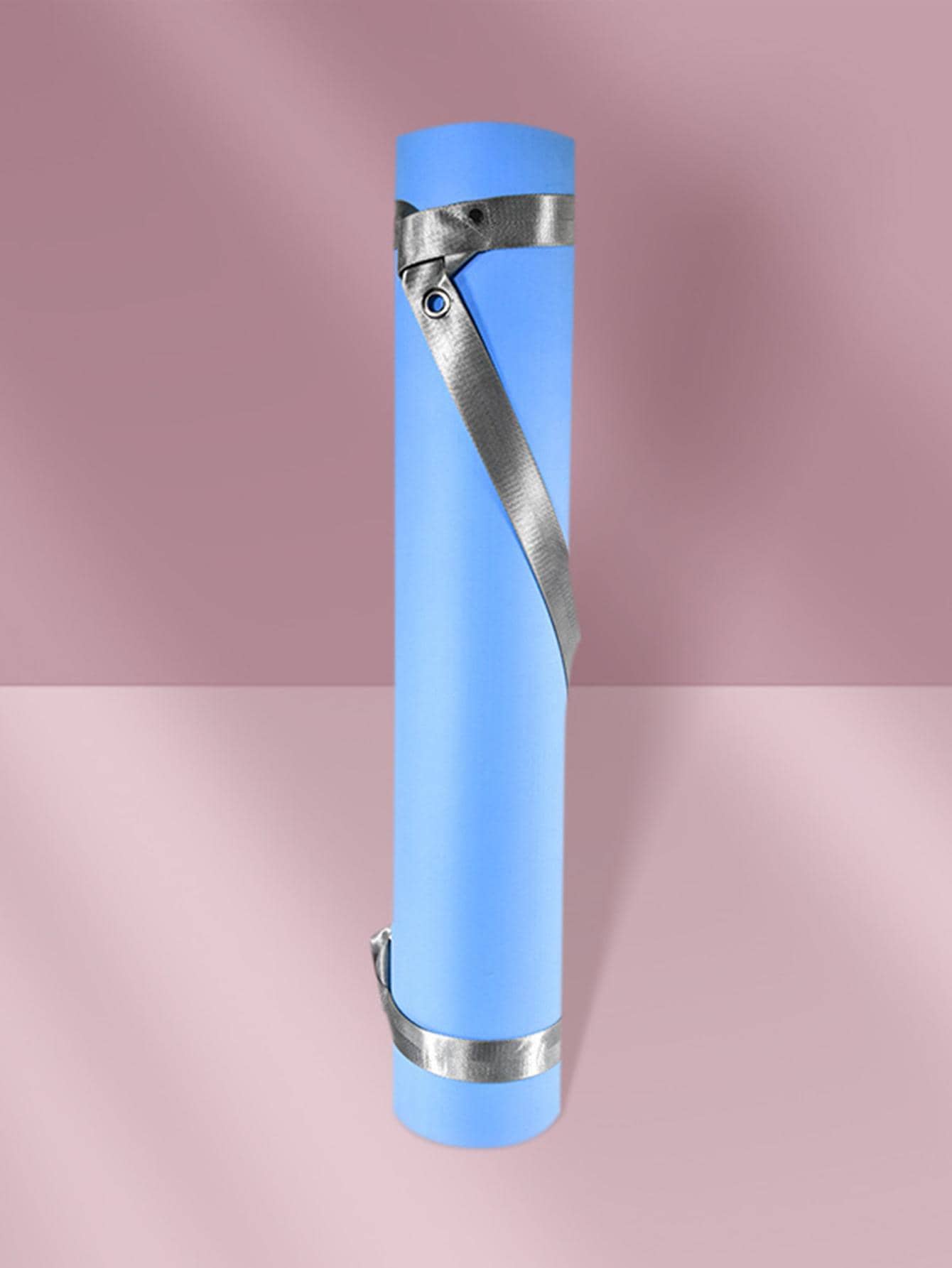 瑜伽墊攜帶肩帶可調節肩帶適用於瑜伽墊吊索普拉提鍛煉健身地墊帶 - 銀色 - 查看 1