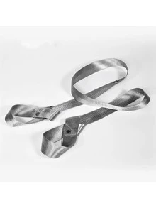 瑜伽墊攜帶肩帶可調節肩帶適用於瑜伽墊吊索普拉提鍛煉健身地墊帶 - 銀色 - 查看 2