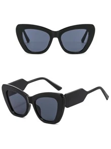 貓眼太陽鏡 - 黑色 - 查看 4