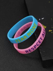 2入組/套男士字母圖案手環,適用於首飾類禮品和派對