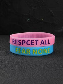 2入組/套男士字母圖案手環,適用於首飾類禮品和派對