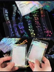 20Pcs Music Note Pattern Assorted Sticker, Creative Multi-Purpose Decorative Sticker For Diy Craft, Hand Account Decoration Music Festival Back To School