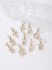 Nam 1 Miếng Đồ trang trí Rhinestone Treo trang trí chữ cái Dây chuyền , Đối với Đồ trang sức Qủa tặng Và Buổi tiệc - Vàng - Xem 2