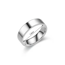 Men's Minimalist Solid Ring, For Jewelry Gift And Party