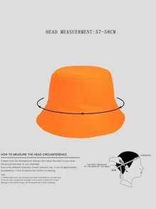 男女通用时尚渔夫帽：透气、轻便、防紫外线、糖果色 - 耐用百搭 - 亮橙色 - 查看 4