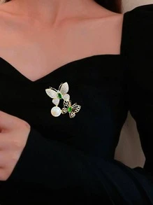 Rhinestone bướm trang trí trâm - Nhiều màu - Xem 3