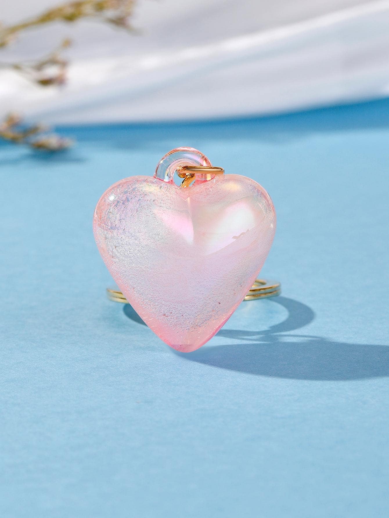 1入組女士愛心裝飾可愛鑰匙扣適用於裝飾用品 - 彩色 - 查看 1