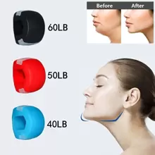 1 quả bóng tập thể dục bằng sợi tổng hợp màu đỏ có hộp lưu trữ & vòng cổ - Đỏ - Xem 1