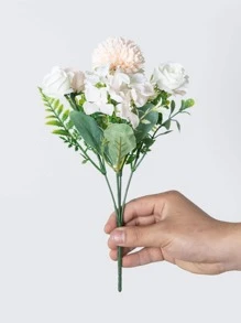 1/3PCS Artificial Flowers Silk Tea Roses Bouquet Chrysanthemum Plastics Plants Bridal Bouquet Valentine's Day Fake Plants Wedding Decoration DIY Wreath Material, Bride Holding Wrist Flower Decoration Accessories, Wedding Car Decoration, Lintel Arch Decoration, Home, Dining Room, Bedroom, Vase Decoration, Birthday Party Decoration Materials New Year Gifts, Valentine Day, Gift Graduation,Fall Decor,Autumn