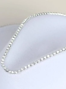 1入組女式水鑽流蘇牛仔軟呢帽，適合派對 - 白色 - 查看 8