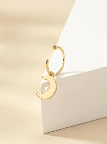 月亮墜飾唇環 - 金黃色 - 查看 3