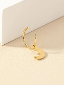 月亮墜飾唇環 - 金黃色 - 查看 2