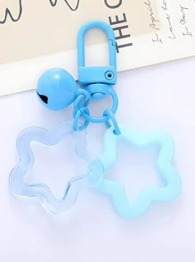 星星和鈴鐺墜飾鑰匙圈 - 彩色 - 查看 3