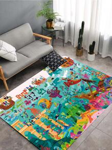 1 pieza Alfombra con estampado de dibujos animados - Multicolor - Ver 6