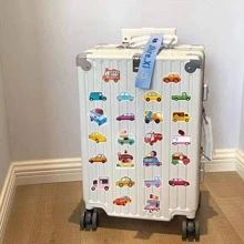 50 piezas Pegatina con estampado de autobús - Multicolor - Ver 3