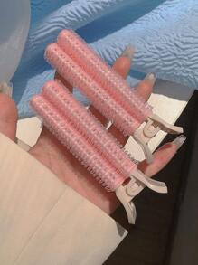 2pcs Women Self-Grip Roller Design Fashionable Alligator Hair Clip For Hair Decoration - Multicolor - View 9