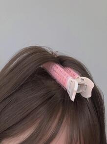 2pcs Women Self-Grip Roller Design Fashionable Alligator Hair Clip For Hair Decoration - Multicolor - View 4