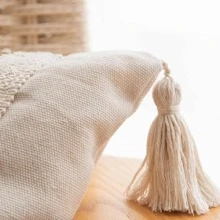 1 szt. Dekoracyjna poszewka na poduszkę z frędzlami w stylu boho (dla wakacyjnej atmosfery)