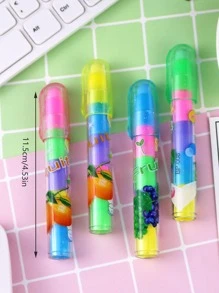 1入組桃子印花橡皮 - 彩色 - 查看 4
