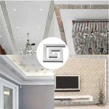 10 Chiếc Acrylic Dán Tường Gương Có Keo Dán Cho Phòng Khách Phòng Ngủ Edge Dải Góc Đường Xây Dựng Biên Giới Trang Trí Nhà - Bạc - Xem 6