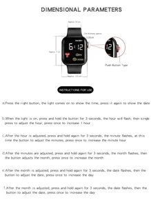 1pc Square Electronic Watch & 1pc Astronaut Charm Bracelet