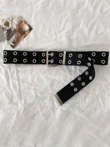 Thắt lưng trang trí dây giày - màu đen - Xem 5