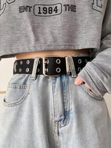 Thắt lưng trang trí dây giày - màu đen - Xem 3