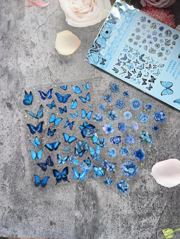 ملصق جرافيك الفراشة 2 قطع