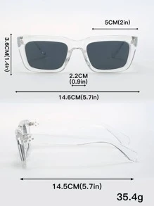 方框太陽鏡 - 無色 - 查看 3