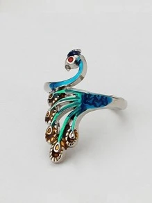 1入組孔雀設計DIY裝飾 - 藍色 - 查看 1