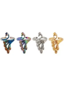 1入組孔雀設計DIY裝飾 - 藍色 - 查看 3